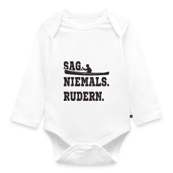 Kanu fahren - Baby Bio-Langarm-Body - Weiß - Vorne