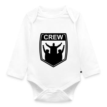 crew - Baby Bio-Langarm-Body - Weiß - Vorne