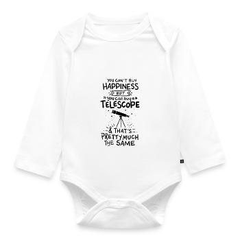 Astronomie Geschenke - Baby Bio-Langarm-Body - Weiß - Vorne