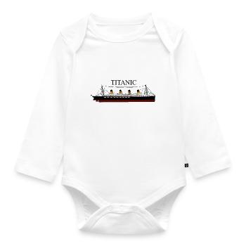 Titanic en couleur - Body Bébé bio manches longues - blanc - Devant
