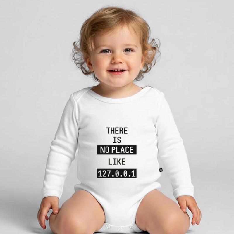Funny Software Developer Engineer Programmer Organic Longsleeve Baby Bodysuit
