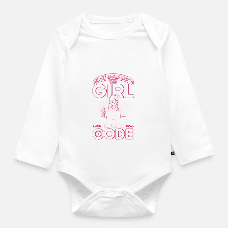 Softwareentwickler Entwickler Nerd Programmierer - Baby Bio-Langarm-Body - Weiß