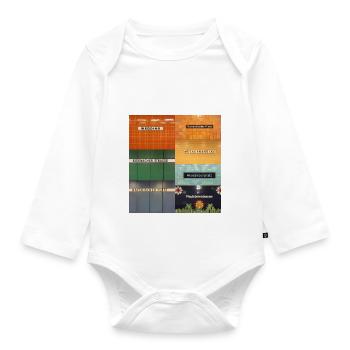 Berlin - Organic Longsleeve Baby Bodysuit - white - Front