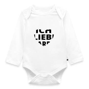 Gardasee Urlaub T-shirt Limone Geschenkidee Sommer - Baby Bio-Langarm-Body - Weiß - Vorne