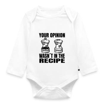 Cooking Cook Gift Hobby Chef Funny Baker - Organic Longsleeve Baby Bodysuit - white - Front