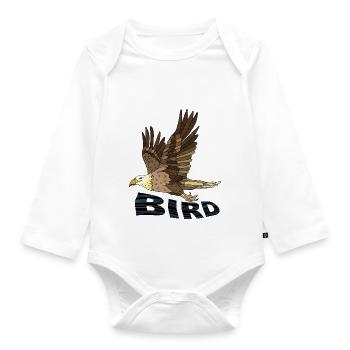 Bird - Organic Longsleeve Baby Bodysuit - white - Front