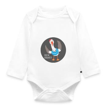 Dein Ernst? - Baby Bio-Langarm-Body - Weiß - Vorne