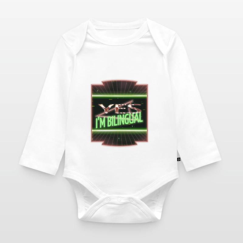 hacking coder birthday present idea funny computer Baby Bio-Langarm-Body