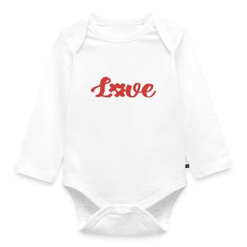 Puzzle Love Puzzle Piece Puzzle Pieces Gifts - Organic Longsleeve Baby Bodysuit - white - Front