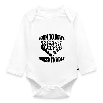 Club de bowling Bowling Bowling Bowling Club de bowling - Body Bébé bio manches longues - blanc - Devant
