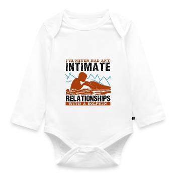 ICH HATTE NIE EINE INTIME BEZIEHUNG MIT - Baby Bio-Langarm-Body - Weiß - Vorne