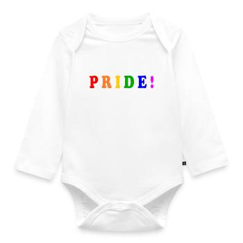 Pride - Baby Bio-Langarm-Body - Weiß - Vorne