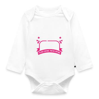 Classe de maman senior de 2024 Proud Mama Graduation - Body Bébé bio manches longues - blanc - Devant