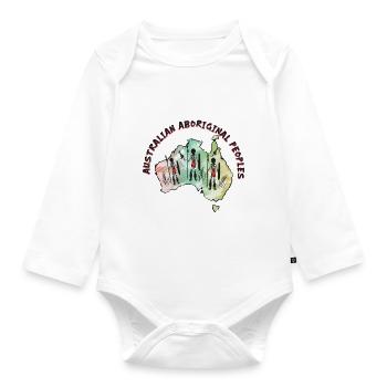 Histoire des peuples autochtones - Body Bébé bio manches longues - blanc - Devant
