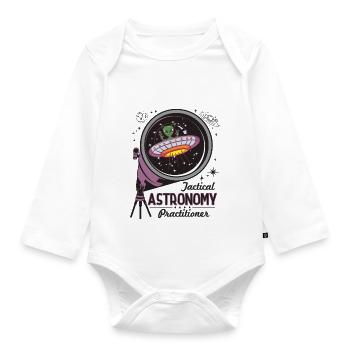 Tactical Astronomy Practitioner - Organic Longsleeve Baby Bodysuit - white - Front