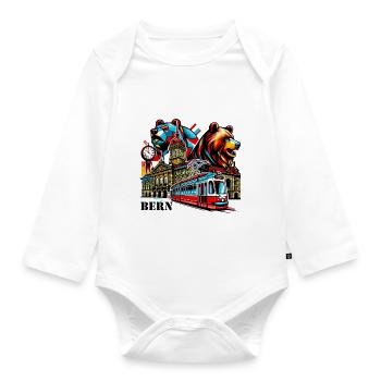 Bern - Baby Bio-Langarm-Body - Weiß - Vorne