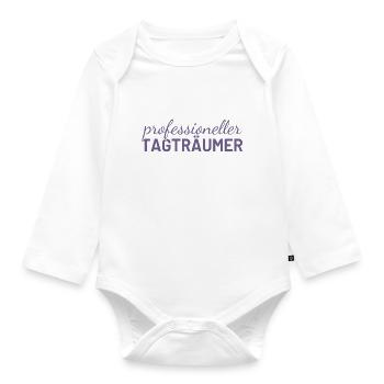Professioneller Tagträumer - Baby Bio-Langarm-Body - Weiß - Vorne