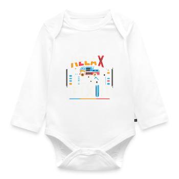 Relax I Can Fix It 28 - Organic Longsleeve Baby Bodysuit - white - Front