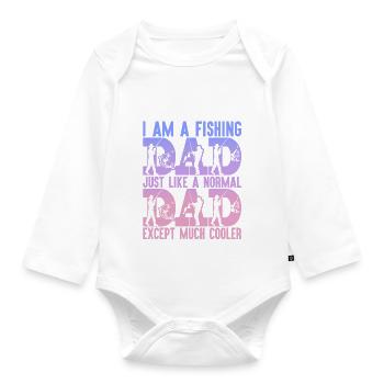 fisch, fisch, angeln, see, meer, angeln, fauna, exotisch - Baby Bio-Langarm-Body - Weiß - Vorne