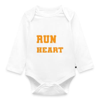 Marathon-Liebhaber Marathon-Rennfahrer - Baby Bio-Langarm-Body - Weiß - Vorne