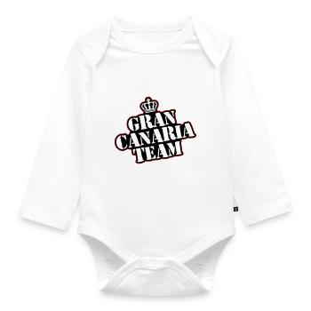 Gran Canaria Team - Baby Bio-Langarm-Body - Weiß - Vorne