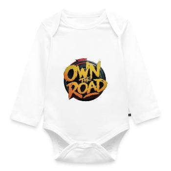 MOTORCYCLES OWN THE ROAD - Organic Longsleeve Baby Bodysuit - white - Front