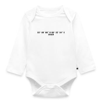 Enger Nordrhein-Westfalen Koordinaten - Baby Bio-Langarm-Body - Weiß - Vorne