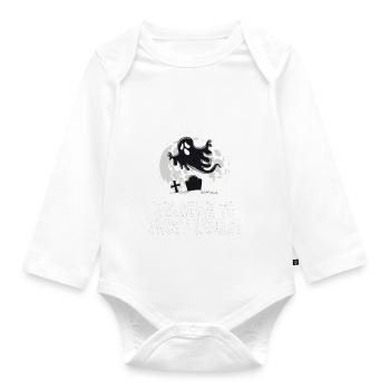 WILLKOMMEN IN DER GEISTERWELT - Baby Bio-Langarm-Body - Weiß - Vorne