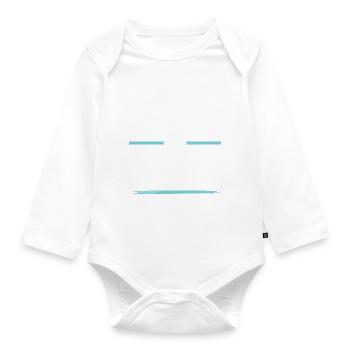 Fitness Crew - Baby Bio-Langarm-Body - Weiß - Vorne