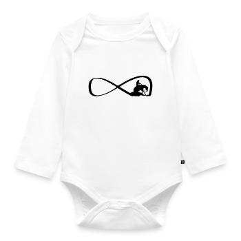 Infini Reining Western - Body Bébé bio manches longues - blanc - Devant