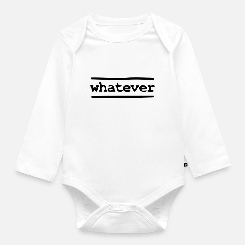 whatever - Baby Bio-Langarm-Body - Weiß