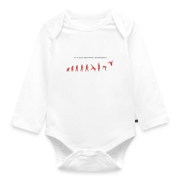 Evolution - Baby Bio-Langarm-Body - Weiß - Vorne