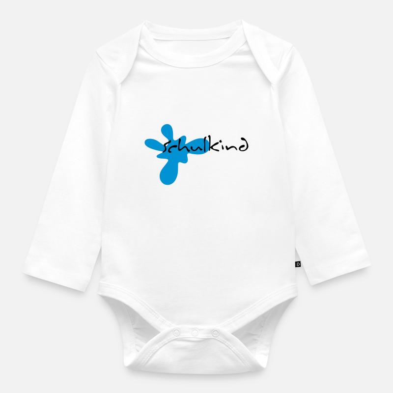 schulkind - Body Bébé bio manches longues - blanc