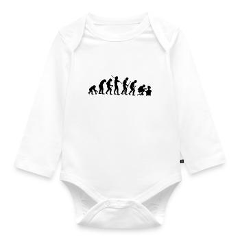 Evolution - Baby Bio-Langarm-Body - Weiß - Vorne