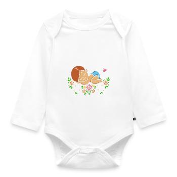 Cadeau drôle de receveur de bébé de sage-femme - Body Bébé bio manches longues - blanc - Devant