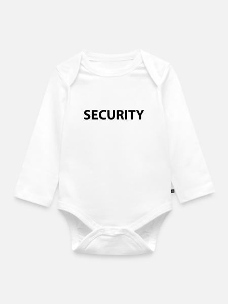 security - Baby Bio-Langarm-Body - Weiß