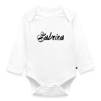 Sabrina - Body Bébé bio manches longues - blanc - Devant