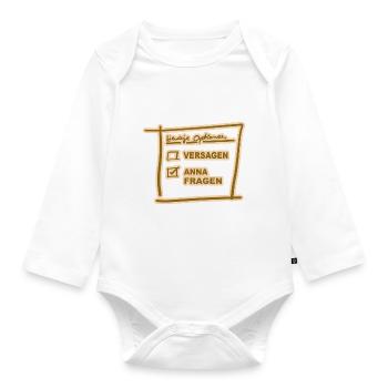 Anna - Baby Bio-Langarm-Body - Weiß - Vorne