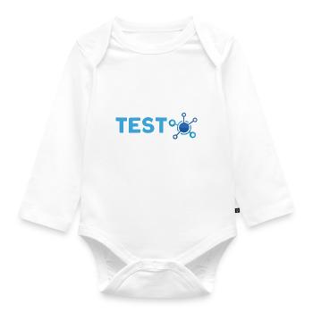 QA Engineer QA Tester Software Tester - Organic Longsleeve Baby Bodysuit - white - Front