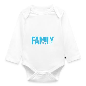 Family Cruise - Organic Longsleeve Baby Bodysuit - white - Front