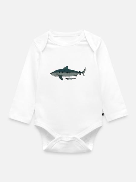Tigerhai - Baby Bio-Langarm-Body -