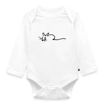 Fledias MAUSI - Baby Bio-Langarm-Body - Weiß - Vorne