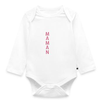 Maman Formidable - Cadeau Maman - Meilleure Maman - Body Bébé bio manches longues - blanc - Devant