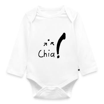 Chia Samen - Baby Bio-Langarm-Body - Weiß - Vorne