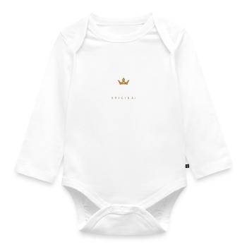 Friedrich's Original Family Logo - Organic Longsleeve Baby Bodysuit - white - Front