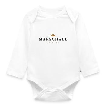 Marshal Original Family Logo - Organic Longsleeve Baby Bodysuit - white - Front