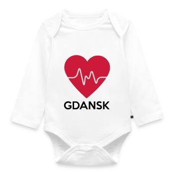 coeur Gdansk - Body Bébé bio manches longues - blanc - Devant