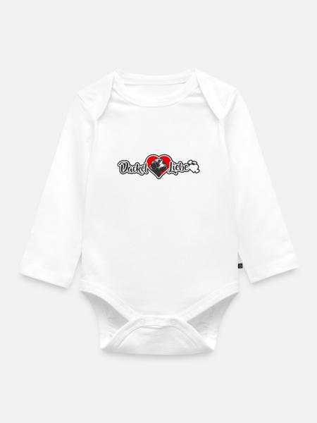 DackelLiebe - Baby Bio-Langarm-Body - Weiß