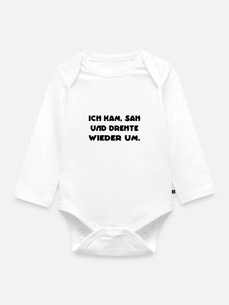 Ein cooler Spruch zum lachen - Baby Bio-Langarm-Body - Weiß