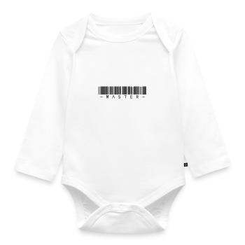 master - Organic Longsleeve Baby Bodysuit - white - Front